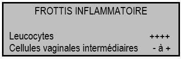 frottis vaginal inflammatoire